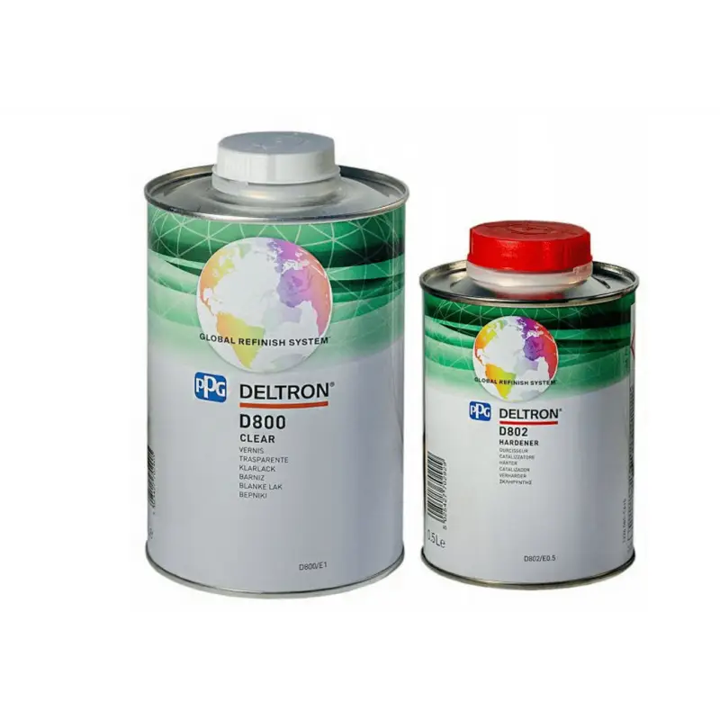 Hit cenowy PPG Deltron D800 CLEAR lakier bezbarwny 1L + utwardzacz D802