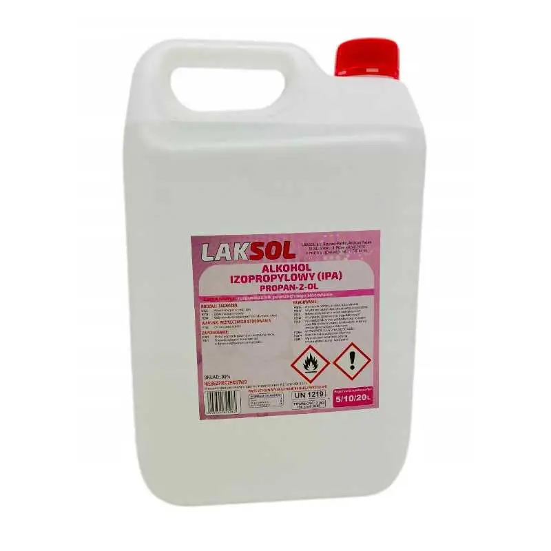 Oferta limitowana LAKSOL Alkohol Izopropylowy 5L