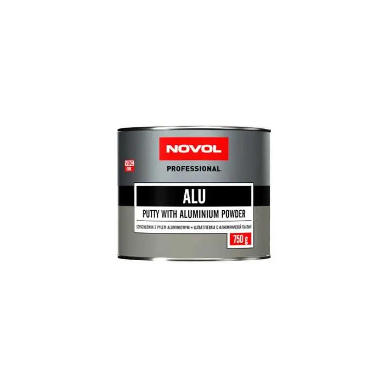 NOVOL Szpachlówka ALU z Pyłem Aluminiowym 750g Łatwy zwrot