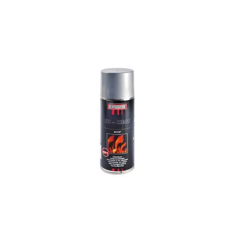 Najlepsza cena TROTON Hi Heat farba żaroodporna srebrna 650°C spray 400 ml