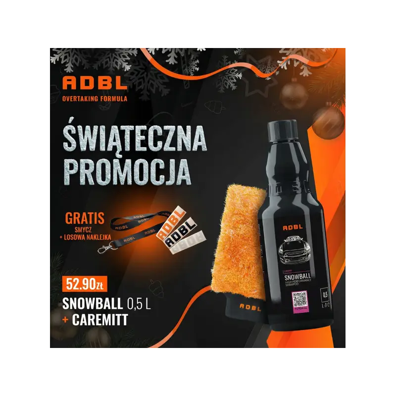 Zestaw świąteczny ADBL SNOWBALL 0,5L, CAREMITT + gratis Zamów teraz