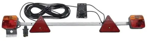 Zestaw lamp na belce, 1000-1600mm z trójkątem odblaskowym 12m Taniej